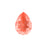 PRESTIGE Crystal, #4320 Pear Fancy Stone 18x13mm, Crystal Orange Ignite (1 Piece)