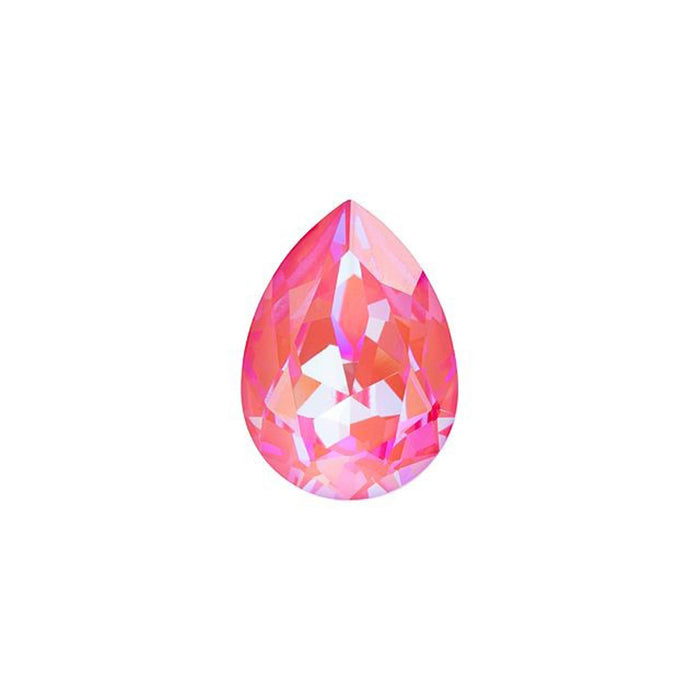 PRESTIGE Crystal, #4320 Pear Fancy Stone 18mm, Lotus Pink LacquerPRO DeLite (1 Piece)