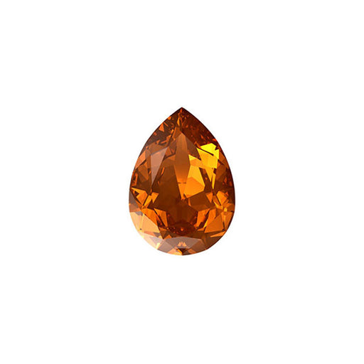 PRESTIGE Crystal, #4320 Pear Fancy Stone 18x13mm, Light Amber (1 Piece)