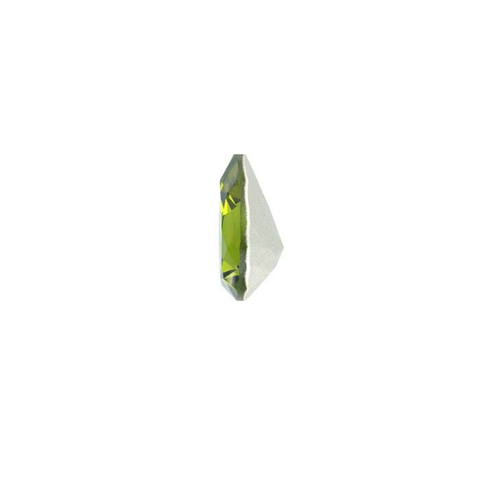 PRESTIGE Crystal, #4320 Pear Fancy Stone 18mm, Olivine (1 Piece)