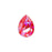 PRESTIGE Crystal, #4320 Pear Fancy Stone 18mm, Royal Red LacquerPRO DeLite (1 Piece)