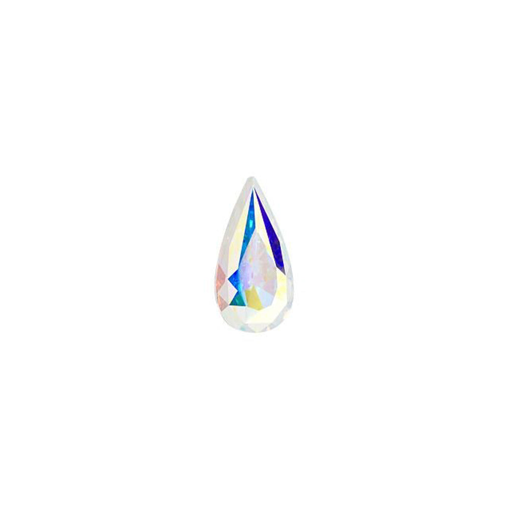 PRESTIGE Crystal, #4322 Teardrop Fancy Stone 10x5mm, Crystal AB (1 Piece)