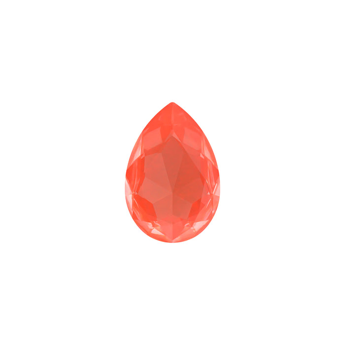 PRESTIGE Crystal, #4327 Pear Fancy Stone 30mm, Crystal Orange Ignite (1 Piece)