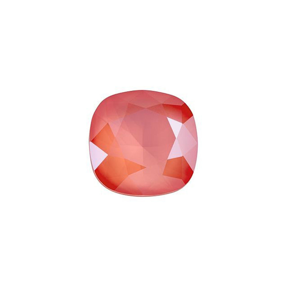 PRESTIGE Crystal, #4470 Cushion Fancy Stone 10mm, Light Coral Shiny LacquerPRO (1 Piece)