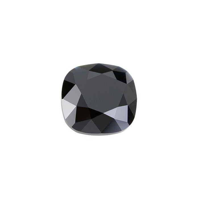 PRESTIGE Crystal, #4470 Cushion Fancy Stone 10mm, Jet (1 Piece)