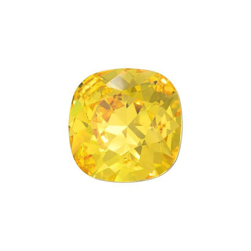 PRESTIGE Crystal, #4470 Cushion Fancy Stone 12mm, Light Topaz (1 Piece)