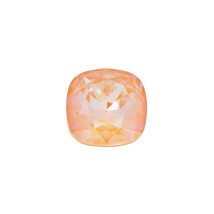 PRESTIGE Crystal, #4470 Cushion Fancy Stone 10mm, Peach DeLite LacquerPRO (1 Piece)