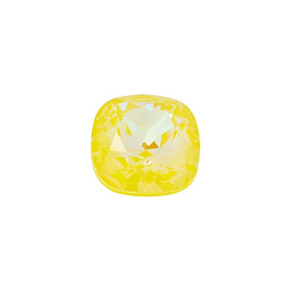 PRESTIGE Crystal, #4470 Cushion Fancy Stone 10mm, Crystal Sunshine DeLite LacquerPRO (1 Piece)