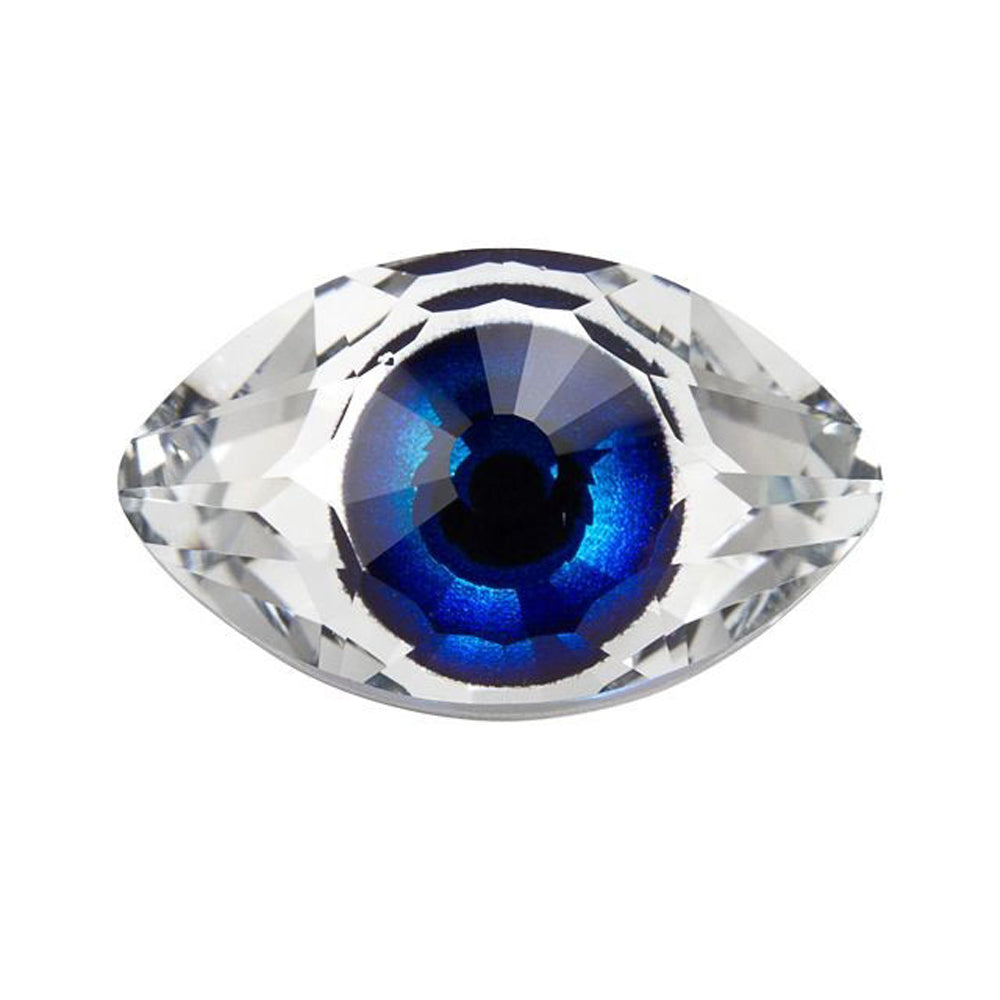 PRESTIGE 4775 18 x 10.5mm Eye Fancy Stone Crystal CAL V Blue