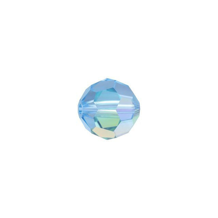 PRESTIGE Crystal, #5000 Round Bead 6mm, Aquamarine AB (1 Piece)