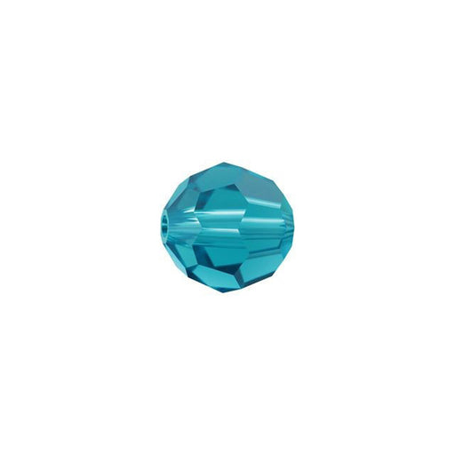 PRESTIGE Crystal, #5000 Round Bead 6mm, Blue Zircon (1 Piece)