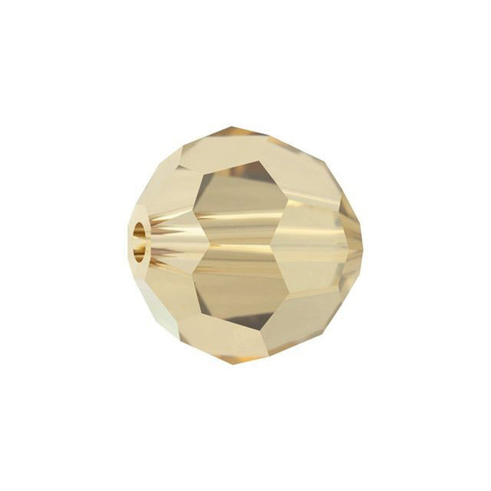 PRESTIGE Crystal, #5000 Round Bead 10mm, Crystal Golden Shadow (1 Piece)