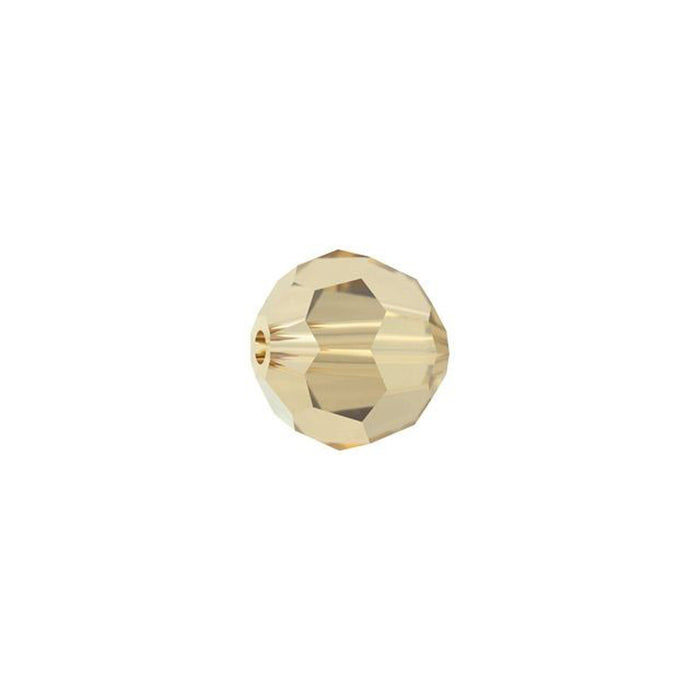 PRESTIGE Crystal, #5000 Round Bead 6mm, Crystal Golden Shadow (1 Piece)