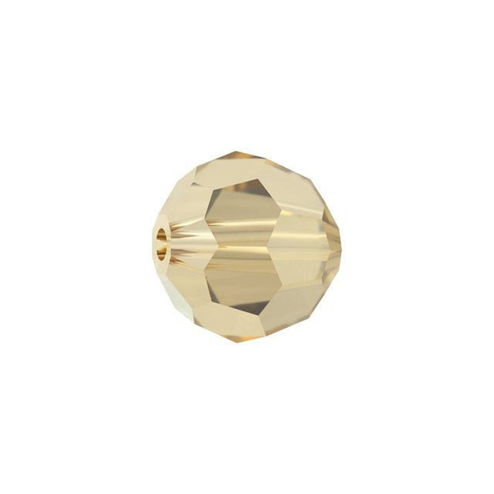 PRESTIGE Crystal, #5000 Round Bead 8mm, Crystal Golden Shadow (1 Piece)