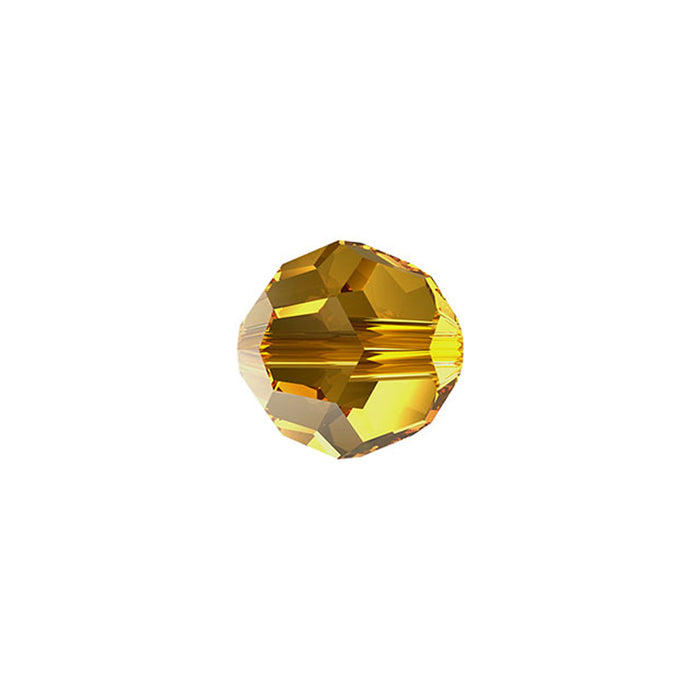 PRESTIGE Crystal, #5000 Round Bead 8mm, Golden Topaz (1 Piece)