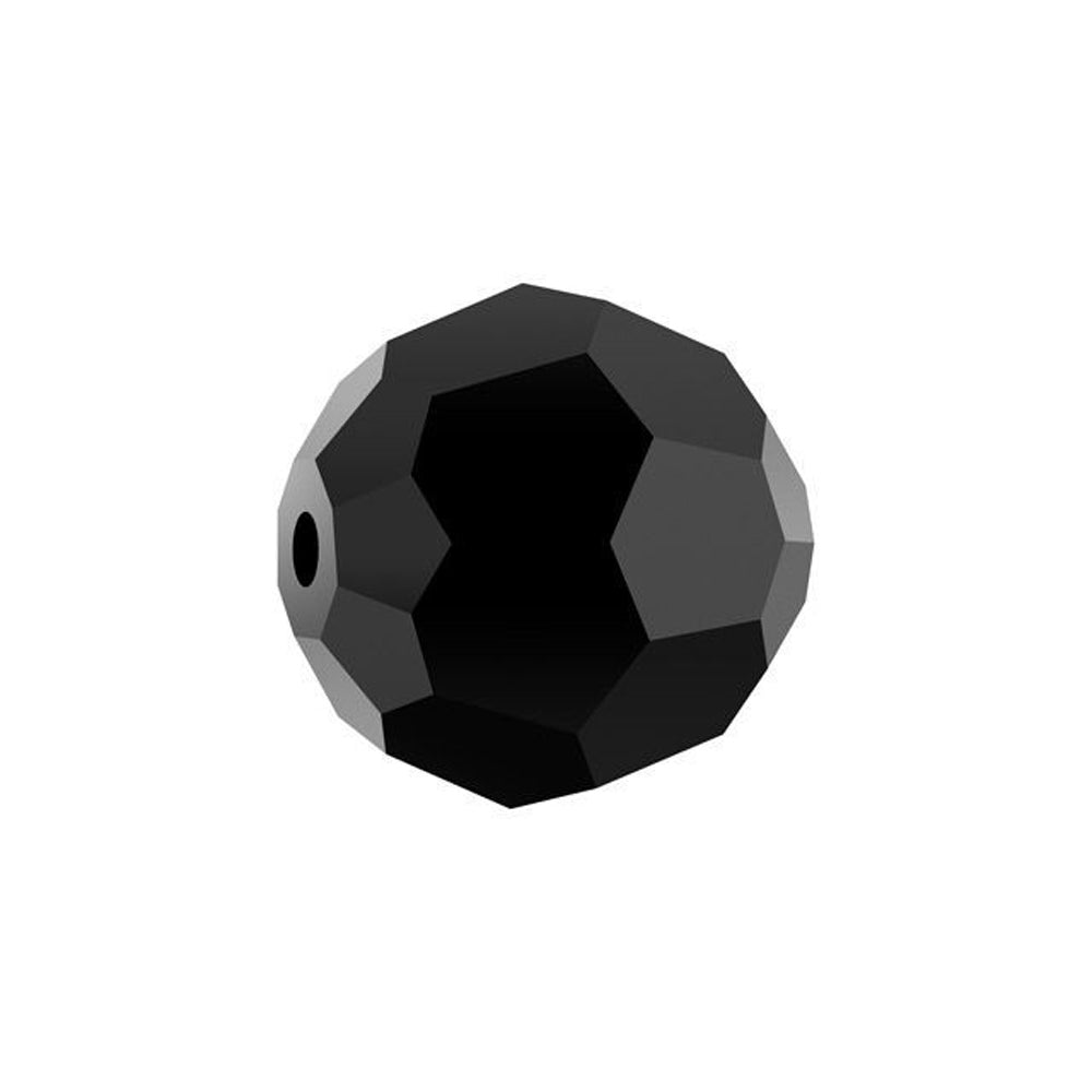 PRESTIGE Crystal, #5000 Round Bead 10mm, Jet (1 Piece)