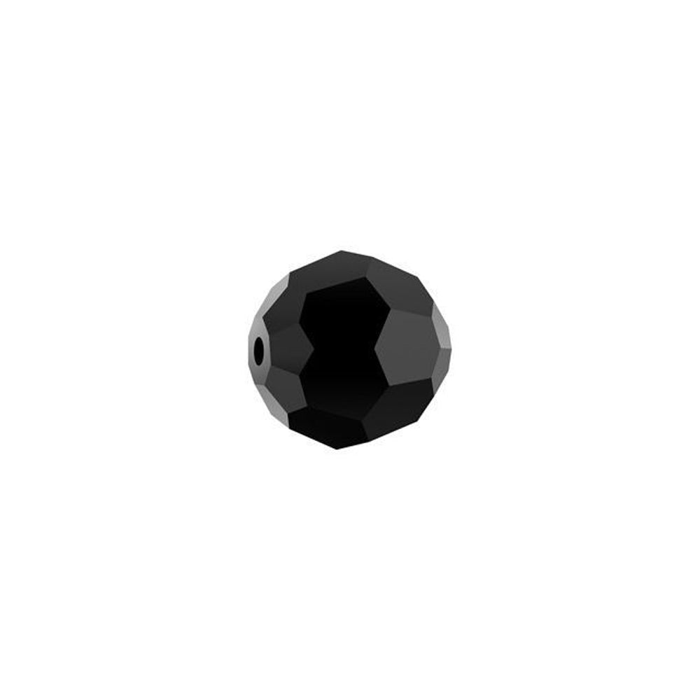 PRESTIGE Crystal, #5000 Round Bead 6mm, Jet (1 Piece)