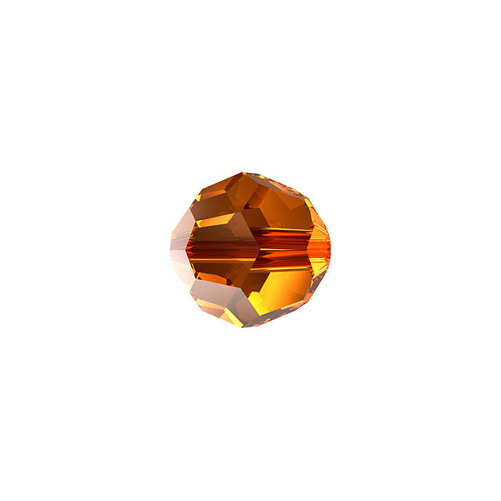 PRESTIGE Crystal, #5000 Round Bead 8mm, Light Amber (1 Piece)