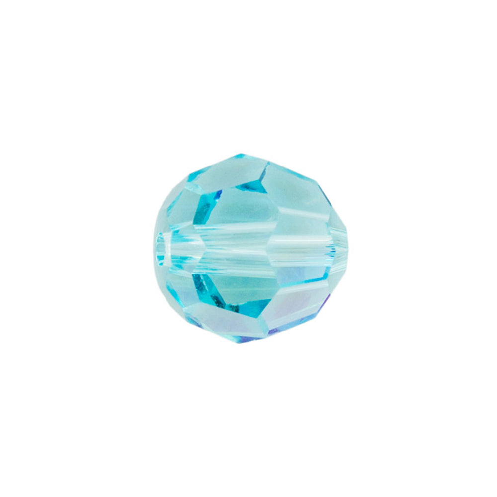 PRESTIGE Crystal, #5000 Round Bead 8mm, Light Turquoise Shimmer (1 Piece)
