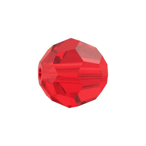 PRESTIGE Crystal, #5000 Round Bead 10mm, Light Siam (1 Piece)