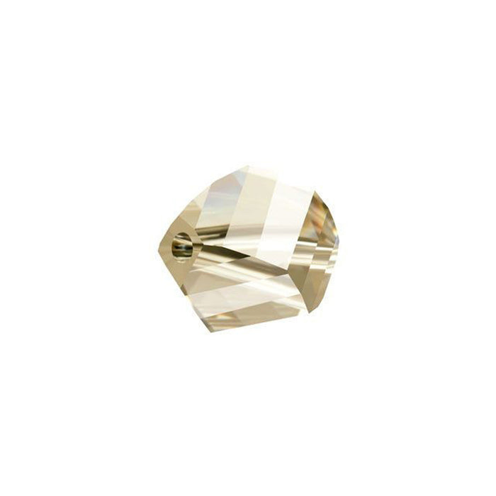 PRESTIGE Crystal, #5020 Helix Bead 6mm, Crystal Golden Shadow (1 Piece)