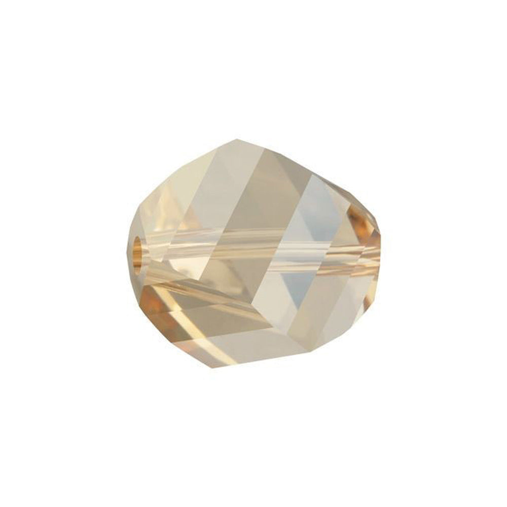 PRESTIGE Crystal, #5020 Helix Bead 8mm, Crystal Golden Shadow (1 Piece)