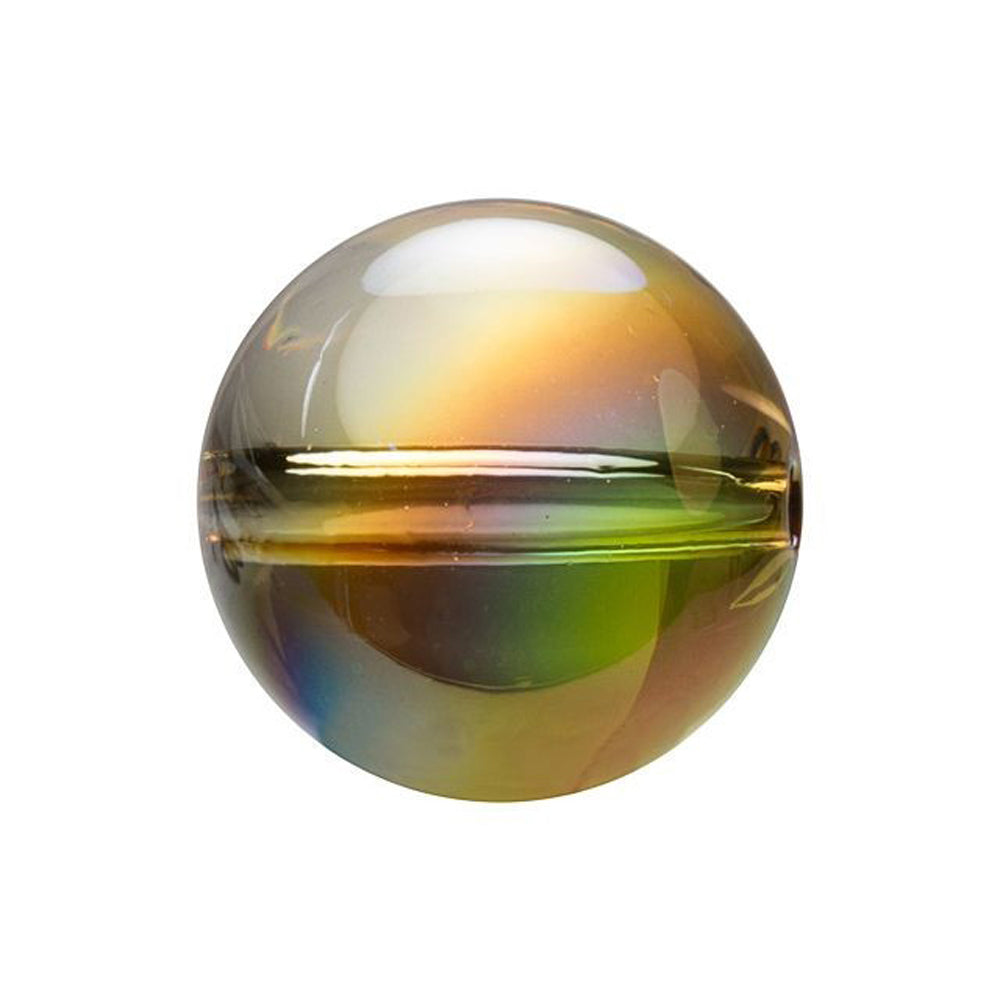 PRESTIGE Crystal, #5028 Round Globe Bead 10mm, Metallic Sunshine (1 Piece)
