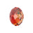 PRESTIGE Crystal, #5040 Briolette Bead 18mm, Red Magma (1 Piece)