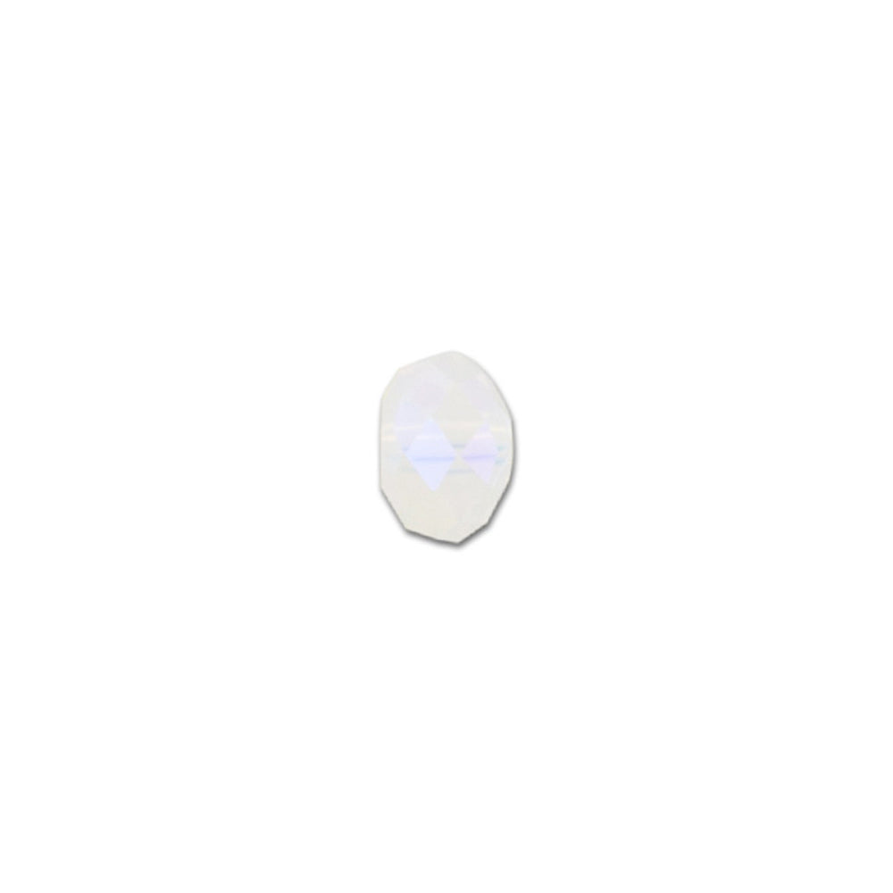 PRESTIGE Crystal, #5040 Briolette Bead 8mm, White Opal Shimmer 2X (1 Piece)
