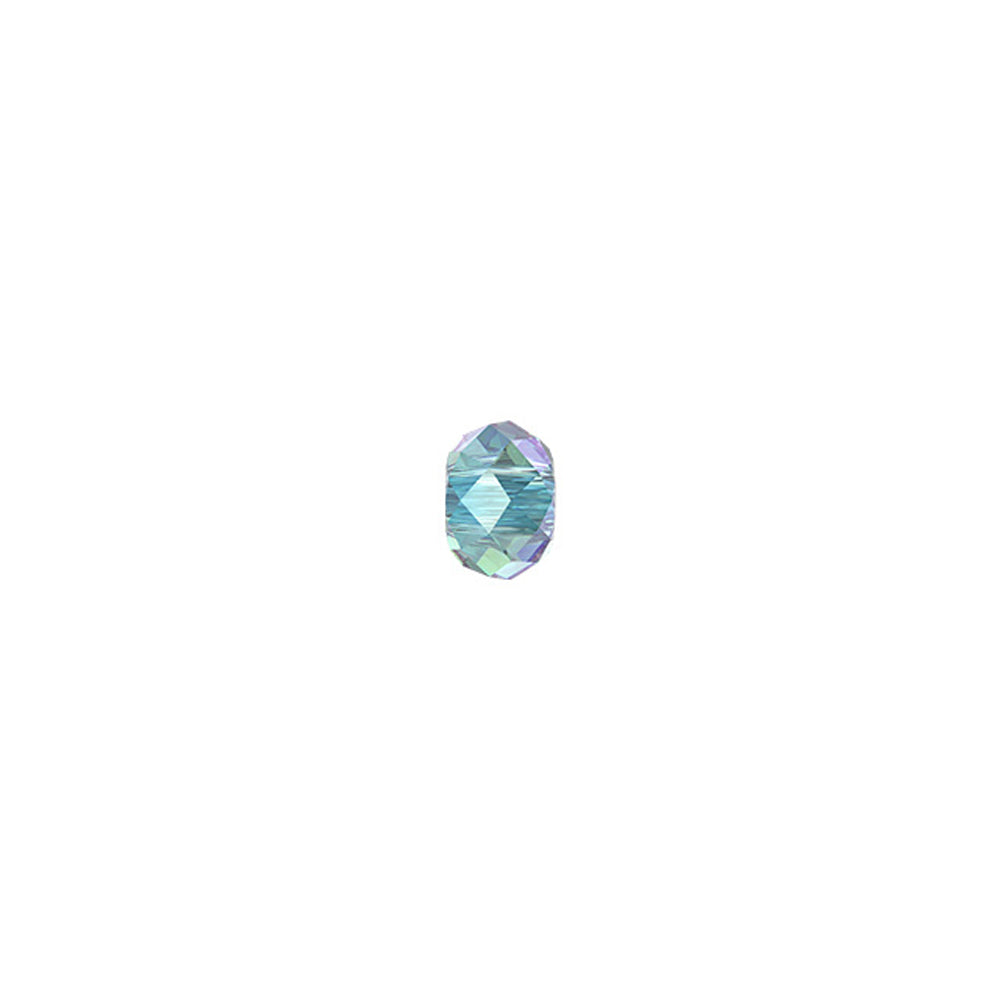 PRESTIGE Crystal, #5042 Briolette XL Hole Bead 8mm, Aqua Shimmer 2X (1 Piece)