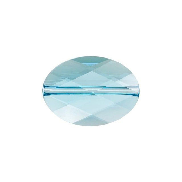 PRESTIGE Crystal, #5050 Oval Bead 14x10mm, Light Turquoise (1 Piece)