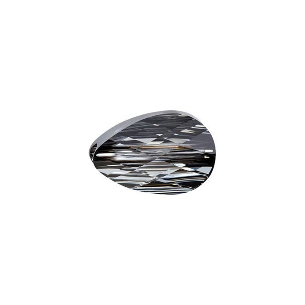PRESTIGE Crystal, #5056 Mini Drop Bead 10x6mm, Crystal Silver Night (1 Piece)