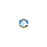 PRESTIGE Crystal, #5060 Hexagon Spike 1-Hole Bead 5.5mm, Metallic Blue (1 Piece)