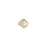 PRESTIGE Crystal, #5061 Square Spike 1-Hole Bead 5.5mm, Crystal Golden Shadow (1 Piece)