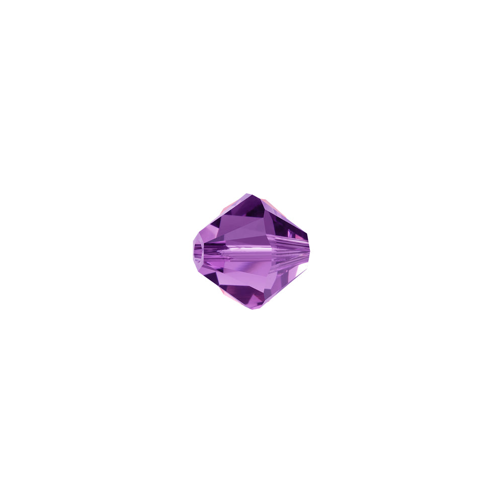 PRESTIGE Crystal, #5328 Bicone Bead 5mm, Amethyst (1 Piece)