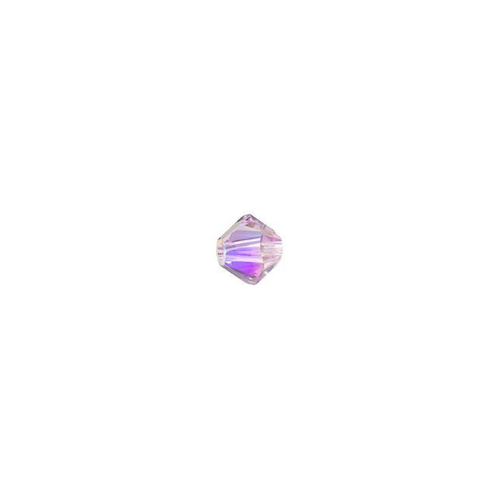 PRESTIGE Crystal, #5328 Bicone Bead 3mm, Light Amethyst Shimmer 2X (1 Piece)