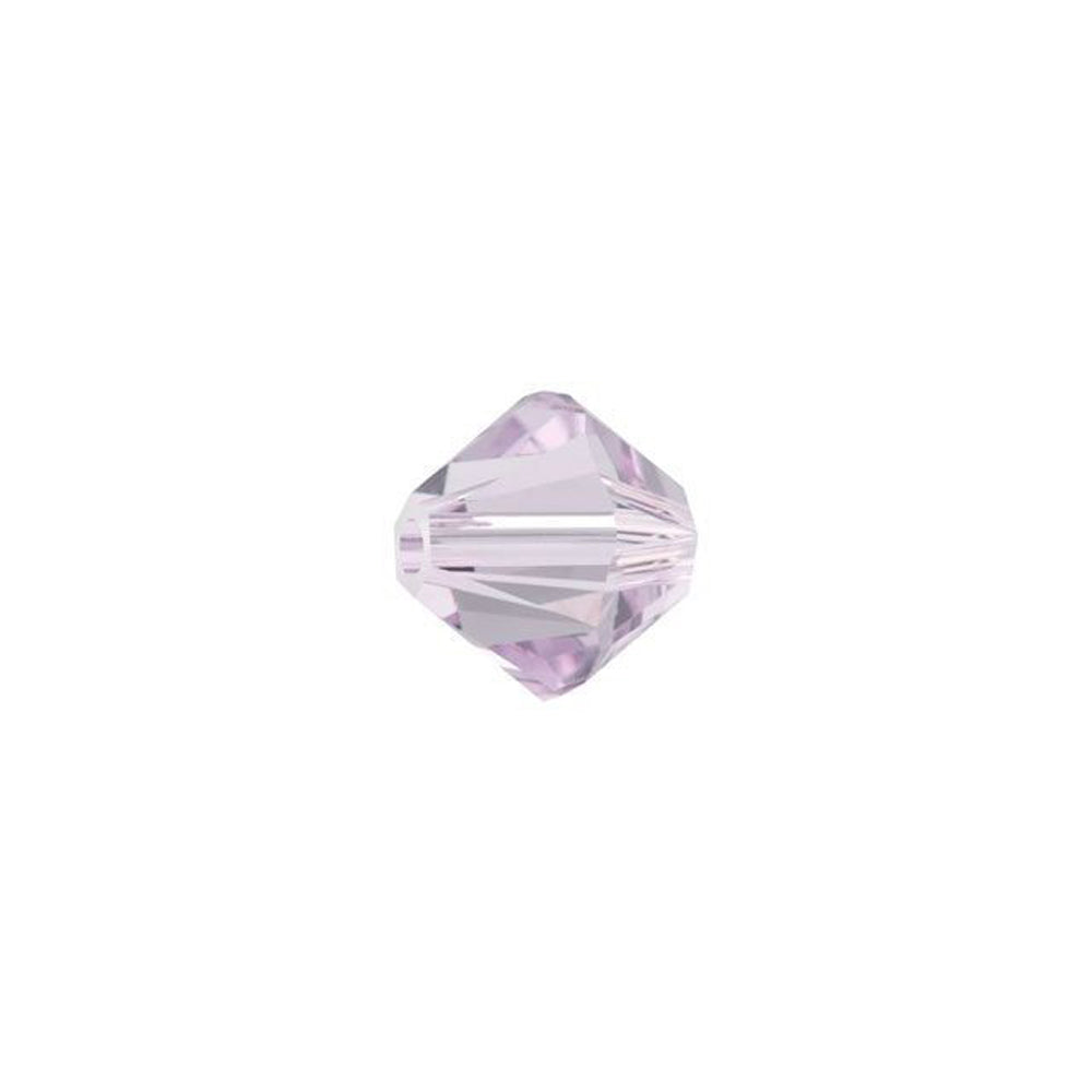 PRESTIGE Crystal, #5328 Bicone Bead 6mm, Light Amethyst (1 Piece)