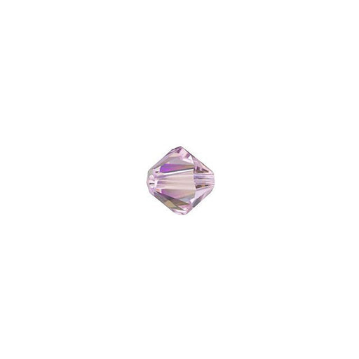 PRESTIGE Crystal, #5328 Bicone Bead 4mm, Light Amethyst Shimmer (1 Piece)