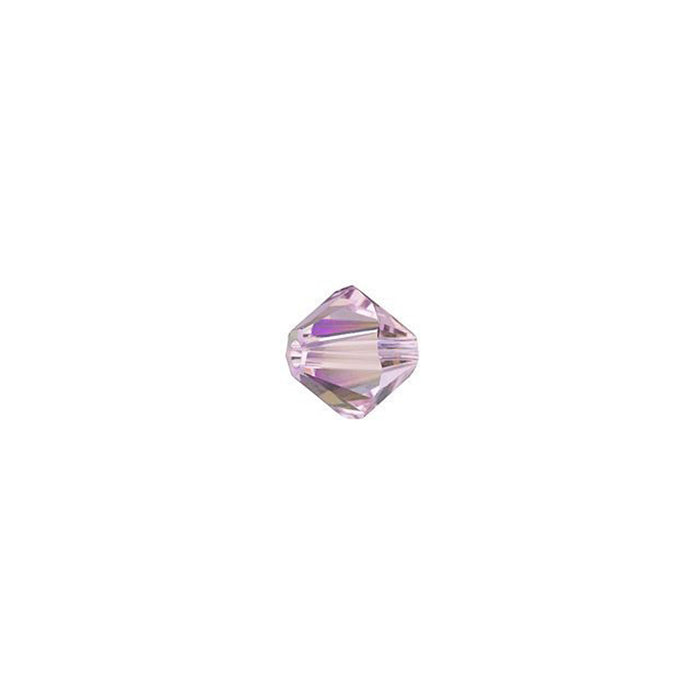 PRESTIGE Crystal, #5328 Bicone Bead 4mm, Light Amethyst Shimmer (1 Piece)