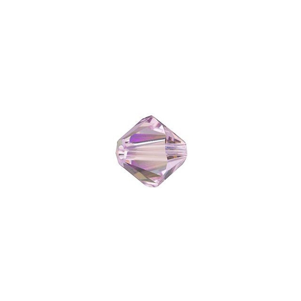 PRESTIGE Crystal, #5328 Bicone Bead 5mm, Light Amethyst Shimmer (1 Piece)