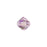 PRESTIGE Crystal, #5328 Bicone Bead 6mm, Light Amethyst Shimmer (1 Piece)