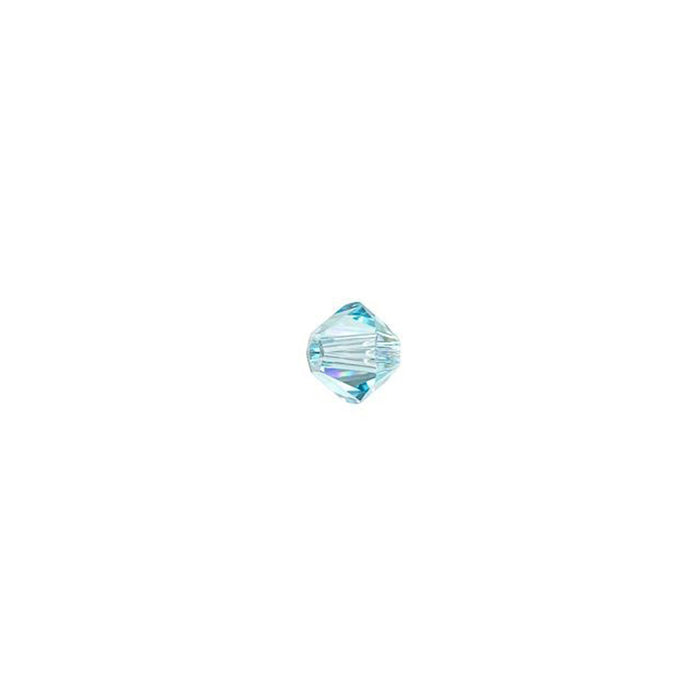 PRESTIGE Crystal, #5328 Bicone Bead 3mm, Aqua AB (1 Piece)