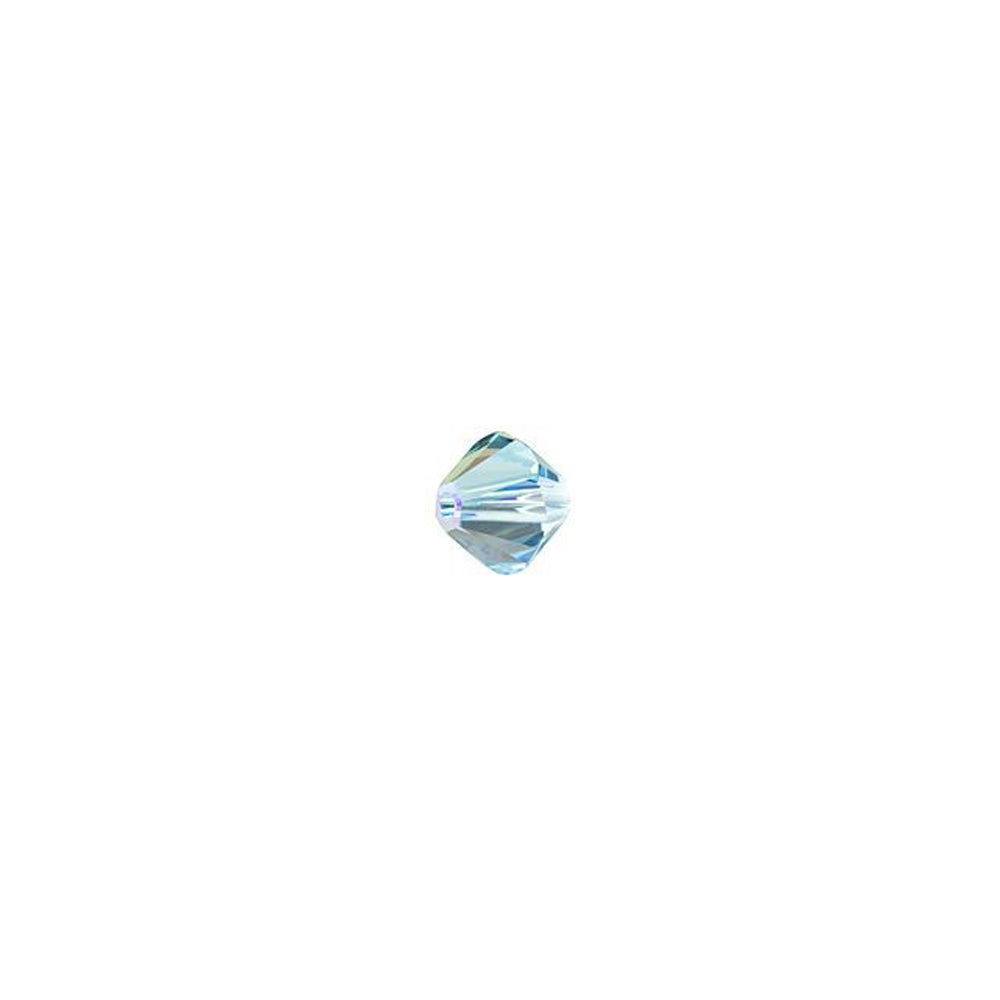 PRESTIGE Crystal, #5328 Bicone Bead 3mm, Aquamarine Shimmer (1 Piece)