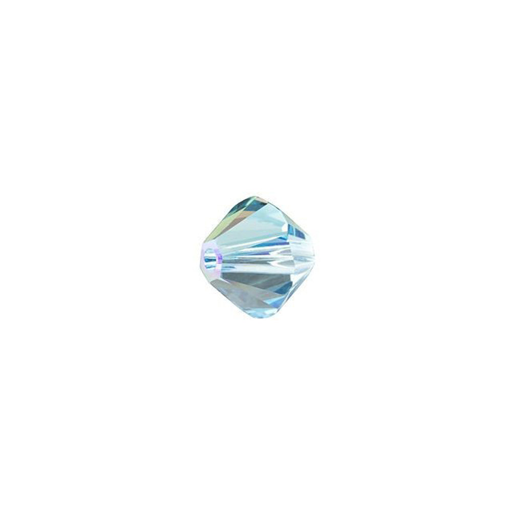 PRESTIGE Crystal, #5328 Bicone Bead 5mm, Aquamarine Shimmer (1 Piece)