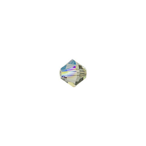PRESTIGE Crystal, #5328 Bicone Bead 4mm, Black Diamond Shimmer (1 Piece)