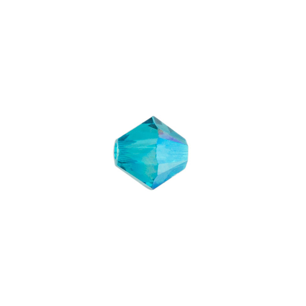 PRESTIGE Crystal, #5328 Bicone Bead 5mm, Blue Zircon Shimmer (1 Piece)