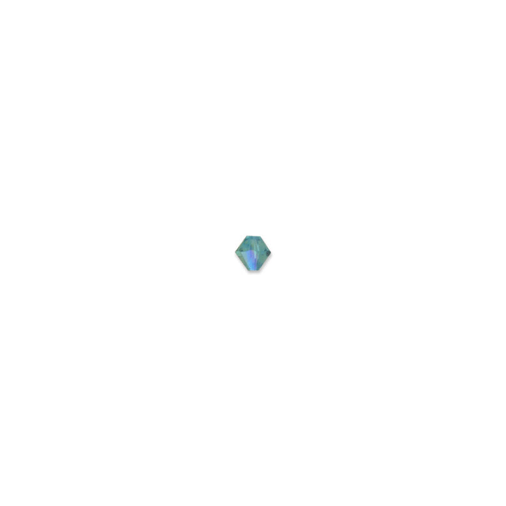 PRESTIGE Crystal, #5328 Bicone Bead 6mm, Blue Zircon Shimmer (1 Piece)