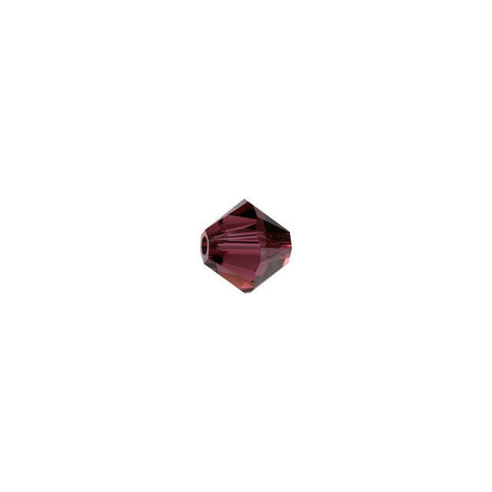 PRESTIGE Crystal, #5328 Bicone Bead 4mm, Burgundy (1 Piece)