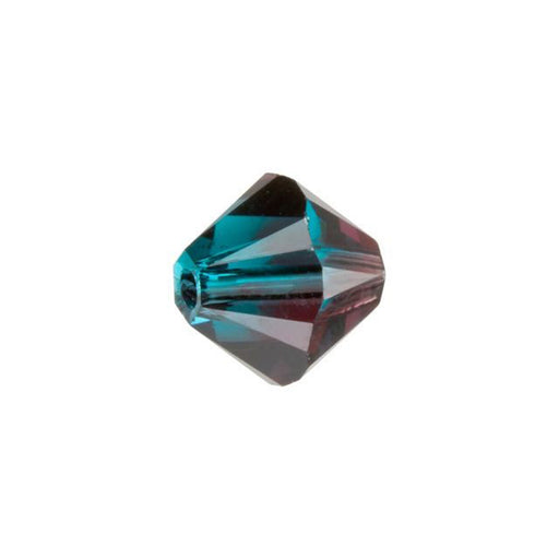 PRESTIGE Crystal, #5328 Bicone Bead 8mm, Burgundy-Blue Zircon Blend (1 Piece)
