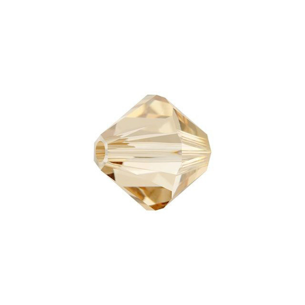 PRESTIGE Crystal, #5328 Bicone Bead 8mm, Crystal Golden Shadow (1 Piece)